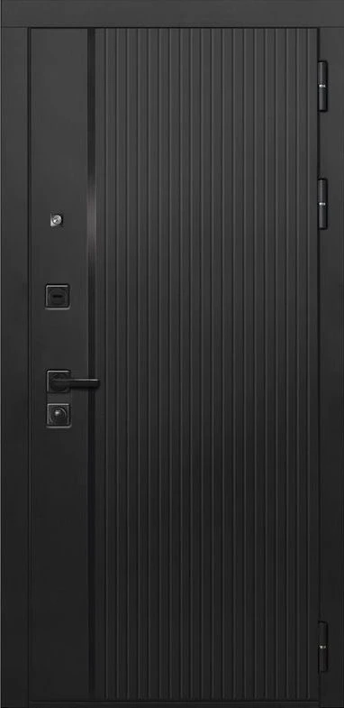 Входная дверь ДвериПРО L-45 СБ-1 (ст. белое, 16мм, беленый дуб) DPRO221055 внешняя сторона